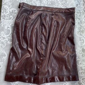 vintage faux leather miss sixty skirt